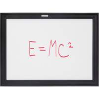 Black MDF Frame Whiteboard, Dry-Erase/Magnetic, 24" W x 18" H OR130 | Ontario Safety Product