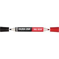 Markal<sup>®</sup> Dura-Ink<sup>®</sup> Dual Colour Permanent Ink Marker, Bullet, Black/Red OR463 | Ontario Safety Product