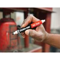 Markal&reg; Dura-Ink&reg; Dual Colour Permanent Ink Marker, Black/Red, Bullet Tip Ontario Safety Products