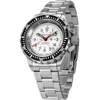Grande montre automatique de plong&eacute;e &eacute;dition arctique GSAR avec bracelet en acier inoxydable, Num&eacute;rique, &agrave; piles, 41 mm, Argent Ontario Safety Products