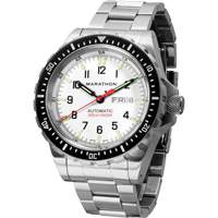 Tr&egrave;s grande montre automatique &eacute;dition arctique avec jour/date avec bracelet en acier inoxydable, Num&eacute;rique, &agrave; piles, 46 mm, Argent Ontario Safety Products