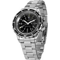 Grande montre automatique de plong&eacute;e avec feuille d'&eacute;rable gris et bracelet en acier inoxydable, Num&eacute;rique, &agrave; piles, 41 mm, Argent Ontario Safety Products