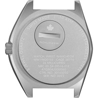 Montre Steel Navigator sur ensemble bracelet en caoutchouc noir de trois morceaux, Num&eacute;rique, &agrave; piles, 41 mm, Noir Ontario Safety Products