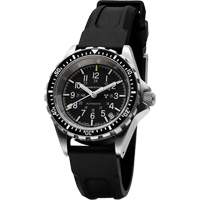 Montre Steel Navigator avec date sur ensemble bracelet en caoutchouc noir de trois morceaux, Num&eacute;rique, &agrave; piles, 36 mm, Noir Ontario Safety Products