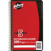 5 Subject Spiral Notebook OTF625 | Ontario Safety Product