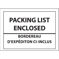 Packing List Envelopes, 4" L x 5" W, Backloading Style Ontario Safety Products