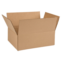 Corrugated Box, 12" L x 9" W x 4" H, Flute C Ontario Safety Products