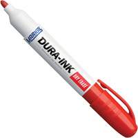 Marqueurs &agrave; essuyage &agrave; sec Dura-Ink, Rouge, Pointe Ronde Ontario Safety Products
