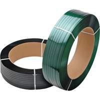 Green Strapping, Polyester, 5/8" W x 3800' L, Green, Manual Grade PE822 | Ontario Safety Product