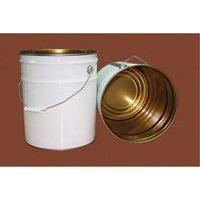 Pail with Lid, Metal, 20 L PF384 | Ontario Safety Product