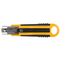 Self-Retracting Knife ATK1000, 18 mm, Carbon Steel, Plastic Handle PF708 | Ontario Safety Product