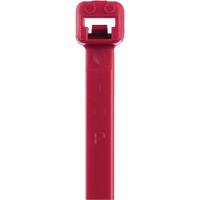 T Series Cable Ties, 8" Long, 50 lbs. Tensile Strength, Red PG629 | Ontario Safety Product