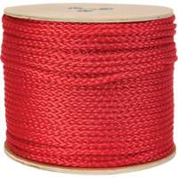 Braided Red Rope, Polypropylene, 500' Ontario Safety Products