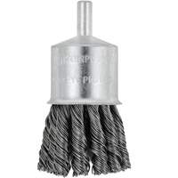 Brosse &agrave; embouts &agrave; fils nou&eacute;s torsad&eacute;s mont&eacute; sur mandrin, 1-1/8" dia. x 1/4" arbre Ontario Safety Products