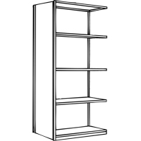 &eacute;l&eacute;ment de rayonnage Interlok, Acier, Sans boulons, Capacit&eacute; 800 lb, 36" la x 100" h x 24" p Ontario Safety Products