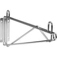Direct Wall Mount for Chromate Wire Shelving, Single Bracket, 200 lbs. Capacity, 14" D RL612 | Ontario Safety Product