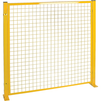 Mesh Style Perimeter Guard, 4' H x 4' W, Yellow RL848 | Ontario Safety Product
