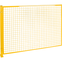 Mesh Style Perimeter Guard, 4' H x 8' W, Yellow RL851 | Ontario Safety Product