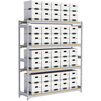 &eacute;tag&egrave;re-classeur de grande largeur, Acier, 4 Tablettes, 72" la x 18" p x 84" h Ontario Safety Products
