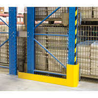 Racking Aisle Protectors, 3" W x 50" L x 16" H, Safety Yellow RN060 | Ontario Safety Product
