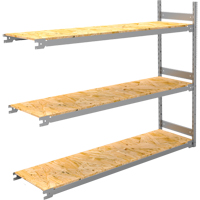 Wide Span Record Storage Shelving, Steel, 3 Shelves, 72" W x 18" D x 60" H, Add-On Kit RN136 | Ontario Safety Product