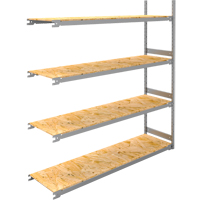 Wide Span Record Storage Shelving, Steel, 4 Shelves, 72" W x 18" D x 84" H, Add-On Kit RN138 | Ontario Safety Product