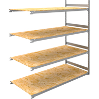 Wide Span Record Storage Shelving, Steel, 4 Shelves, 72" W x 32" D x 84" H, Add-On Kit RN139 | Ontario Safety Product