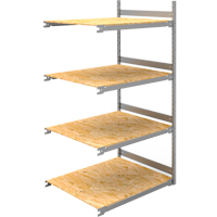 Wide Span Record Storage Shelving, Steel, 4 Shelves, 42" W x 32" D x 84" H, Add-On Kit RN143 | Ontario Safety Product