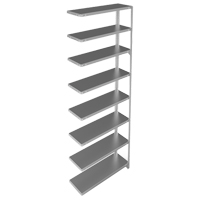 &eacute;l&eacute;ment de rayonnage, Acier galvanis&eacute;, Montant &agrave; fente, Capacit&eacute; 400 lb, 36" la x 96" h x 12" p Ontario Safety Products