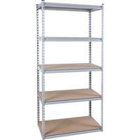 Heavy-Duty Shelving, Steel, Boltless, 1200 lbs. Capacity, 36" W x 72" H x 24" D RN456 | Ontario Safety Product