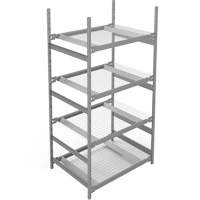 &eacute;tag&egrave;re de grande largeur, Sans boulons, Capacit&eacute; 1340 lb, 42" la x 84" h x 32" p Ontario Safety Products