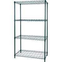 Dry Rack Shelving, 4 Tiers, 36" W x 63" H x 18" D RN780 | Ontario Safety Product