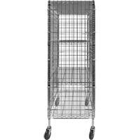 Security Cart, Chrome Plated, 48" x 69" x 24", 500 lbs. Capacity Ontario Safety Products