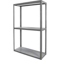 Heavy-Duty Shelving, Steel, Bolted, 3000 lbs. Capacity, 36" W x 72" H x 24" D Ontario Safety Products