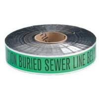 "Sewer Line" Identoline<sup>®</sup> Underground Warning Tape, 2" W x 1000' L, Black on Green SAB552 | Ontario Safety Product