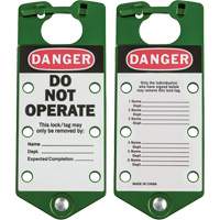 Labeled Lockout Hasps, Green Ontario Safety Products