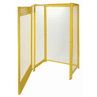 Gas Cylinder Cabinets, 10 Cylinder Capacity, 44" W x 30" D x 74" H, Yellow SAF837 | Ontario Safety Product