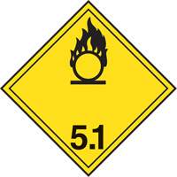 &eacute;tiquettes d'exp&eacute;dition TMD, Classe 5,1, Substances oxydantes, Papier Ontario Safety Products