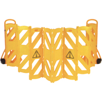 Portable Mobile Barriers, 13' L, Plastic, Yellow SAJ714 | Ontario Safety Product