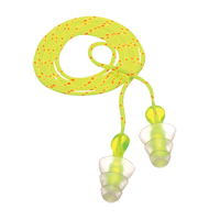 E-A-R Tri-Flange Reusable Earplugs, Corded, Bulk - Polybag, 26 dB NRR, One-Size Ontario Safety Products