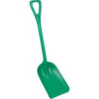 Safety Shovels - Hygienic Shovels (One-Piece), 10" x 14" Blade, 38" Length, Plastic, Green SAL459 | Ontario Safety Product
