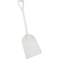 Safety Shovels - Hygienic Shovels (One-Piece), 14" x 17" Blade, 42" Length, Plastic, White SAL461 | Ontario Safety Product