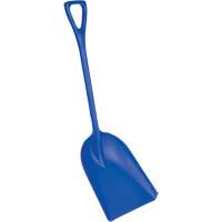 Safety Shovels - Hygienic Shovels (One-Piece), 14" x 17" Blade, 42" Length, Plastic, Blue SAL462 | Ontario Safety Product