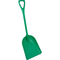 Safety Shovels - Hygienic Shovels (One-Piece), 14" x 17" Blade, 42" Length, Plastic, Green SAL463 | Ontario Safety Product