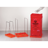 Porte-sacs Clavies<sup>MD</sup> pour déchets à risque biologique, Biorisque, 14" lo x 14" la SAM058 | Ontario Safety Product