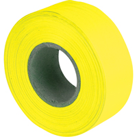 Flagging Tape, 1.2" W x 150' L, Fluorescent Yellow Ontario Safety Products