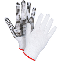 Dotted String Knit Gloves, Poly/Cotton, Single Sided, 7 Gauge, Small Ontario Safety Products