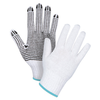 Dotted String Knit Gloves, Poly/Cotton, Single Sided, 7 Gauge, X-Large SAN492 | Ontario Safety Product