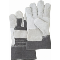 Gants d'ajusteur &agrave; paume renforc&eacute;e d'usage standard, Grand, Paume en Cuir de vache refendu, Doublure en Coton Ontario Safety Products
