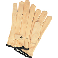 Winter-Lined Ropers Gloves, Medium, Grain Cowhide Palm, Fleece Inner Lining SAP216 | Ontario Safety Product